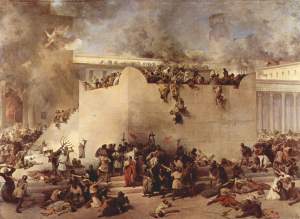 The Destruction of the Temple of Jerusalem 1867 by Francesco Hayez