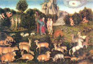 Garden of Eden by Lucas Cranach the Elder